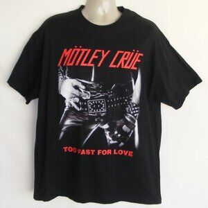MOTLEY CRUE Too Fast For Love Tshirt, XL, Black, Vintage, WINTERLAND, SS